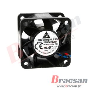 VENTILADOR 24VDC 0.15A 3 CABLES 40X40X28MM DELTA FFB0424VHN