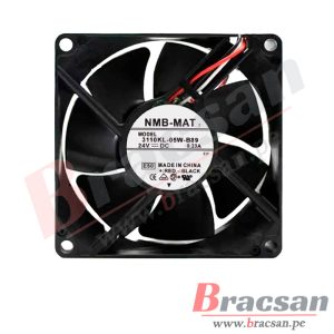 VENTILADOR 24VDC 0.23A 3 CABLES 80X80X25MM NMB-MAT 3110KL-05W-B89