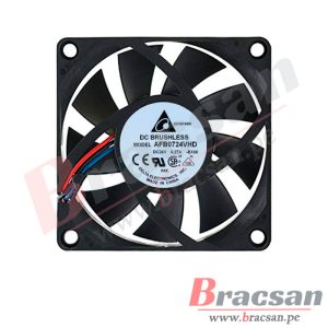 VENTILADOR 24VDC 0.27A 3 CABLES 70X70X20MM DELTA AFB0724VHD