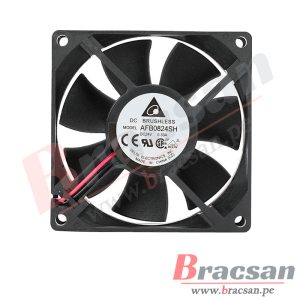 VENTILADOR 24VDC 0.33A 2 CABLES 80X80X25MM DELTA AFB0824SH