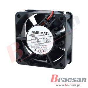 VENTILADOR 24VDC 0.34A 2 CABLES 60X60X25MM NMB-MAT 2410ML-05W-B80