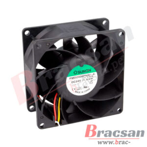 VENTILADOR 24VDC 0.40A 9.6W 3 CABLES 80X80X38MM SUNON PMD2408PMB1-A.(2).F.GN
