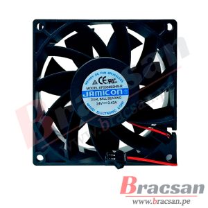 VENTILADOR 24VDC 0.43A 2 CABLES 92X92X38MM JAMICON KF0938B2HR-R