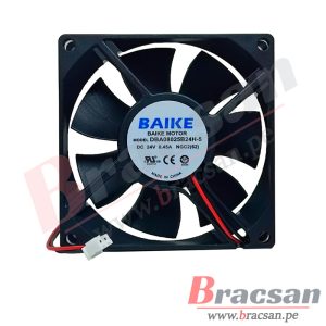VENTILADOR 24VDC 0.45A 2 CABLES 80X80X25MM BAIKE DBA08025B24H-5