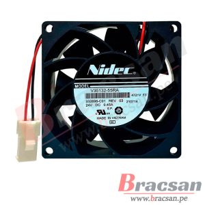 VENTILADOR 24VDC 0.45A 2 CABLES 80X80X38MM NIDEC V35132-55RA