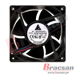 VENTILADOR 24VDC 0.57A 3 CABLES 120X120X38MM DELTA AFB1224VHE-R00
