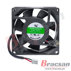 VENTILADOR 24VDC 0.80A 3 CABLES 80X80X32MM DA08032B24UR