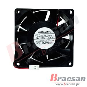 VENTILADOR 24VDC 0.80A 80X80X38MM 2 CABLES NMB-MAT 3115RL-05W-B70