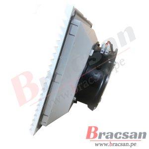 VENTILADOR CON REJILLA FILTRO PARA TABLERO 255X255MM RAL7035 JASON FAN FJK6625PB230