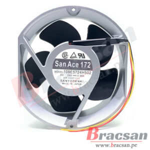 VENTILADOR DE 24VDC 0.58A 3 CABLES 172X150X51MM SANYO DENKI 109E5724H502