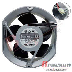 VENTILADOR DE 24VDC 2.6A 2 CABLES 172X150X51MM SANYO DENKI 9SG5724A563
