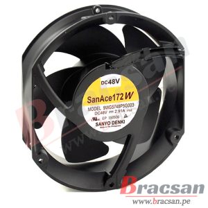 VENTILADOR DE 48VDC 2.91A 4 CABLES 172X150X51MM SANYO DENKI 9WG5748P5G003