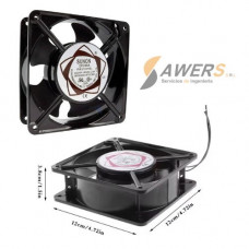 Ventilador industrial 220VAC 21W 120x120x38mm 3000RPM