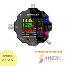 Voltimetro Digital USB USB/QC/PD3.0 Mustool UD18 18 en 1
