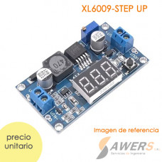 XL6009 Elevador de voltaje Step-Up 5-35V con Voltimetro